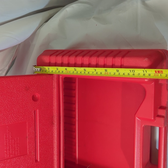 Vintage 1985 red Lego building block brick storage travel hard carry case - Picture 11 of 11